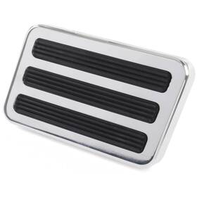 Jegs 157412 Brake Pedal Pad Universal Polished Aluminum