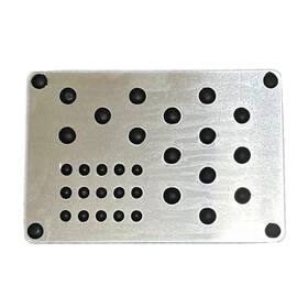 Kashaipu 744173802541 Mini Metal Car Truck Floor Mat Carpet Heel Pad Plate 24x16 Black