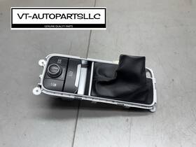 299186411 Kia 2018-2021 Stinger Shifter Boot Trim Bezel Chrome Parking Button Control Oe