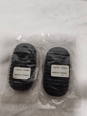 Kc8002 Kns Accessories Brake And Clutch Pedal Pad For 1955-1957 Full Size Chevy Passenger Car