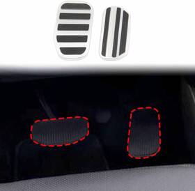 21jb-ff5-029 Korlot Foot Rest Accelerator Brake Pedal Pad Anti-slip Kit Fit For Ford F150