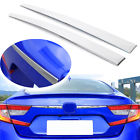 Kr91-a Xotic Tech Chrome Silver Stainless Steel Rear Trunk Lid Sticker