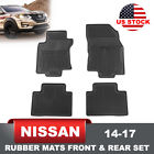Lightway Nissan Rogue Rubber Mats Front Rear Set Black Waterproof