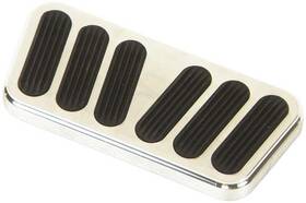 Lokar Performance Products 815470005215 1955-57 Chevy Auto Trans Power Brake Pedal Pad Flat Style - Brushed With