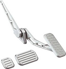 Lokar Performance Products 815470005321 Billet Aluminum Throttle Assembly With Standard 1-1/2 Inch X 4 Pedal Pad And