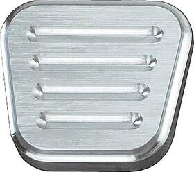 Lokar Performance Products 835573000771 1967-69 F-body Billet Parking Brake Pedal Pad - Flat Style Ball Milled