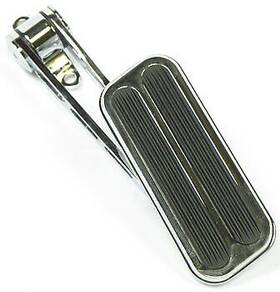 Sg6016 Lokar Performance Products Chrome Steel Throttle Assembly With Extra Large 2 Inch X 5 Pedal Pad And
