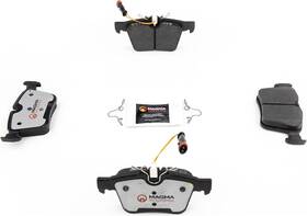 Psd1795c Magma Fire Born Braking Pro-series Ceramic Brake Pads Rear