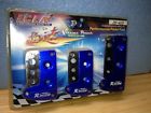 Manual Pc Transmission 3 Pad Performance Pedal Set Aluminum Blue