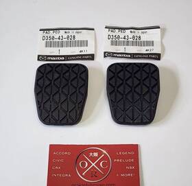 D350-43-028 Mazda Genuine Oem 2006-2015 Mx-5 Miata Clutch And Brake Pedal Pad Set