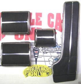 54984 Mco 65-70 Impala Bel Air Caprice 4 Speed Standard Shift Transmission Pedal Pad Set