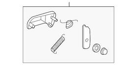 000-950-00-74 Mercedes-benz Genuine Foot Rest