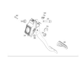 463-290-23-00 Mercedes-benz Genuine Pedal Assembly