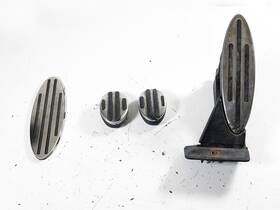 6853179 Mini 11-16 Cooper Countryman R60 R61 Manual Aluminum Pedal Set Gas Brake Clutch