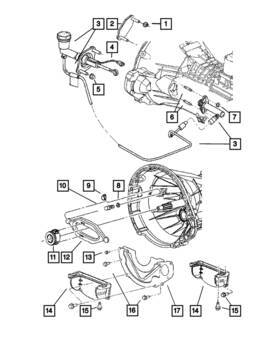 Mopar 00152472 Genuine Hex Flange Lock Nut 152472