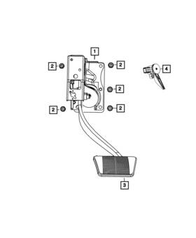 04581588ac Mopar Genuine Brake Pedal