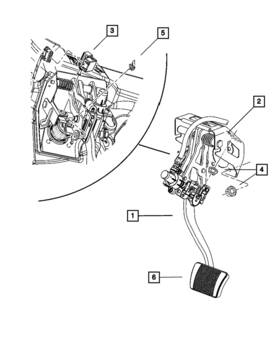 04779556ac Mopar Genuine Brake Pedal And Pad 4779556ac