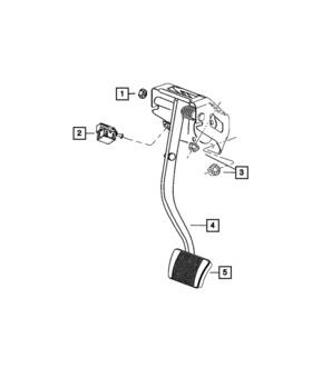04779688ae Mopar Genuine Non Adjustable Pedal Assembly 4779688ae