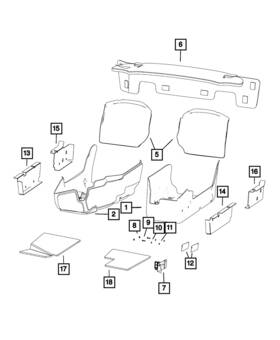 04865929af Mopar Genuine Footrest 4865929af