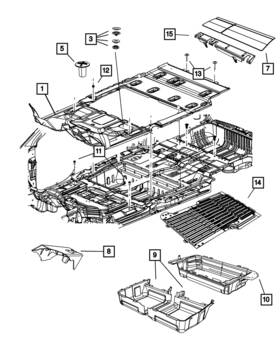 05028732aa Mopar Genuine Footrest Support