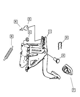 05161357aa Mopar Genuine Pedal Pad 5161357aa