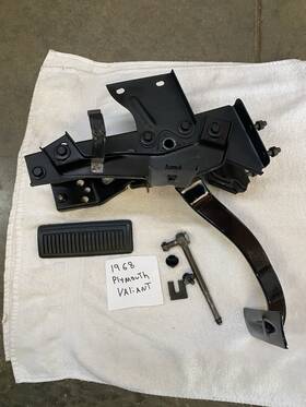 16-v-68 Mopar 1968 Plymouth Valiant Brake Pedal Assembly A-body 67-72 Free Ship