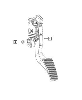 52124785ag Mopar Genuine Accelerator Pedal