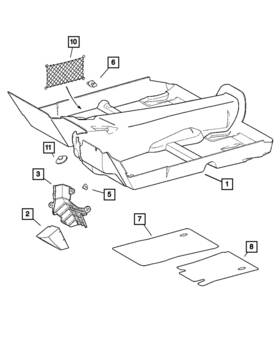 68024495aa Mopar Genuine Fastener Left