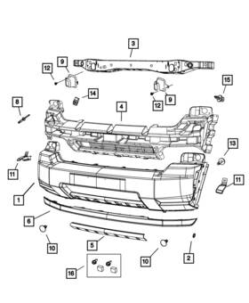 68032858aa Mopar Genuine Plastic Rivet
