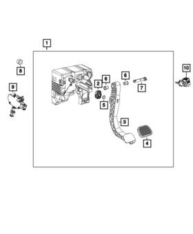 68095279aa Mopar Genuine Pedal Shaft Bushing