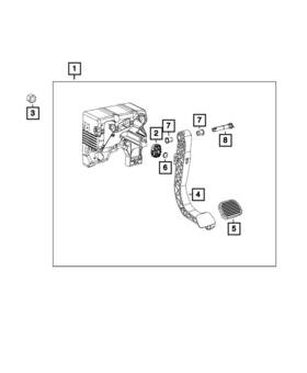 68224487aa Mopar Genuine Brake - Pedal