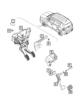68263292aa Mopar Genuine Brake Pedal