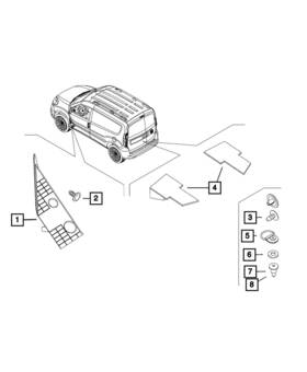 68266758aa Mopar Genuine Footrest