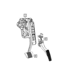 68303876af Mopar Genuine Brake And Accelerator Pedal