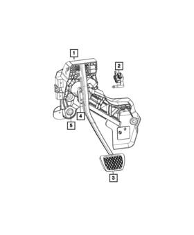 68438379aa Mopar Genuine Pedal Pad