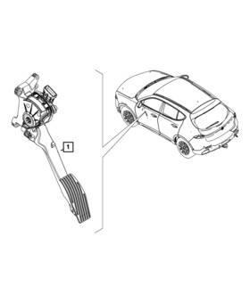 68476471ad Mopar Genuine Accelerator Pedal