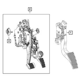 68493444aa Mopar For Ram 1500 2021-2024 Brake Pedal Position Sensor