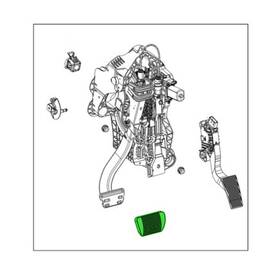68503484aa Mopar Brake Pedal Pad