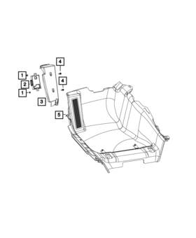 68528586ab Mopar Genuine Dead Pedal Footrest