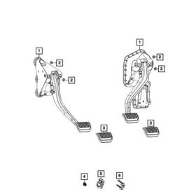 68538060aa Mopar Brake Pedal Pad For Jeep Grand Cherokee 2021