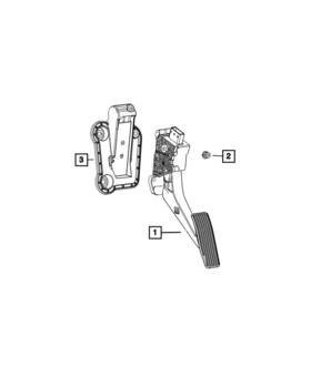 68570258ab Mopar Genuine Accelerator Pedal
