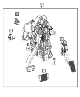 68672995aa Mopar Genuine Brake And Accelerator Pedal