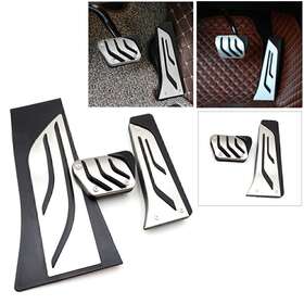 Motorshop168 310006961312 Car Foot Gas Brake Pedals Cover Kit For Bmw X5 X6 2008-2019 3pcs