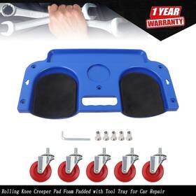 Munirater Tur1188814i Rolling Knee Creeper Pads With Tool Tray Holder For Garage Workshop Garden