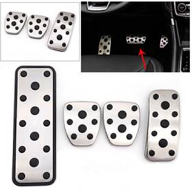 Nomura 612047442622 Car Foot Gas Brake Pedals Cover Kit Fit Subaru Outback Xv Impreza Forester 06-18