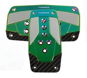 Pdl-450mc Nrg Innovations For Aluminum Sport Pedal A/t - Silver With Neochrome Carbon