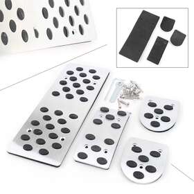 Oginodaisukeusa 211300216057 Fuel Brake Footrest Pedal Pad Kit Set For Toyota Corolla Rav4 Yaris At Aluminium