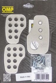Oa-1030 Omp Racing 3 Pedal Set Smooth Aluminium Pn Oa 1030