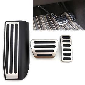 Onegogogo 236789105869 3pcs Foot Gas Brake Pedal Cover Kit For Land Rover Range Sport Discovery 5