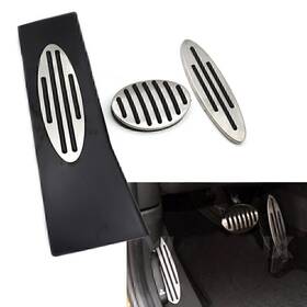 Onestart 286452334416 For Mini Cooper Accelerator Gas Brake Foot Rest Pedal Cover No Dirll 3pcs Ldr
